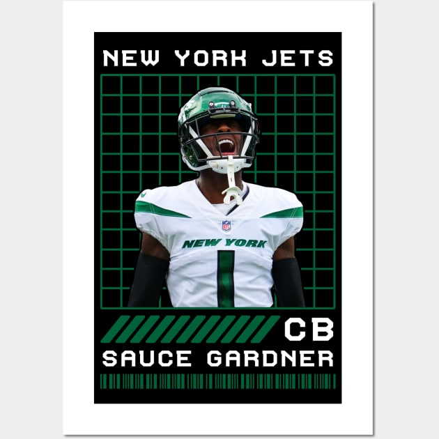 SAUCE GARDNER - CB - NEW YORK JETS Wall Art by Mudahan Muncul 2022